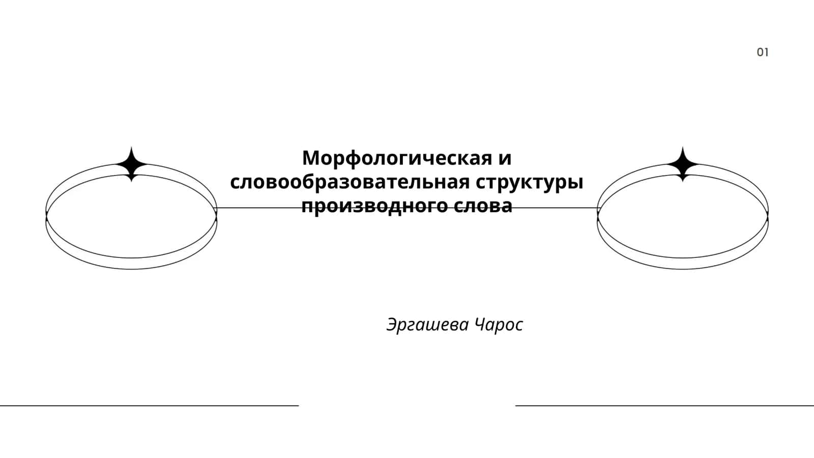 Морфологическая и словообразовательная структуры производного слова Эргашева Чарос 1