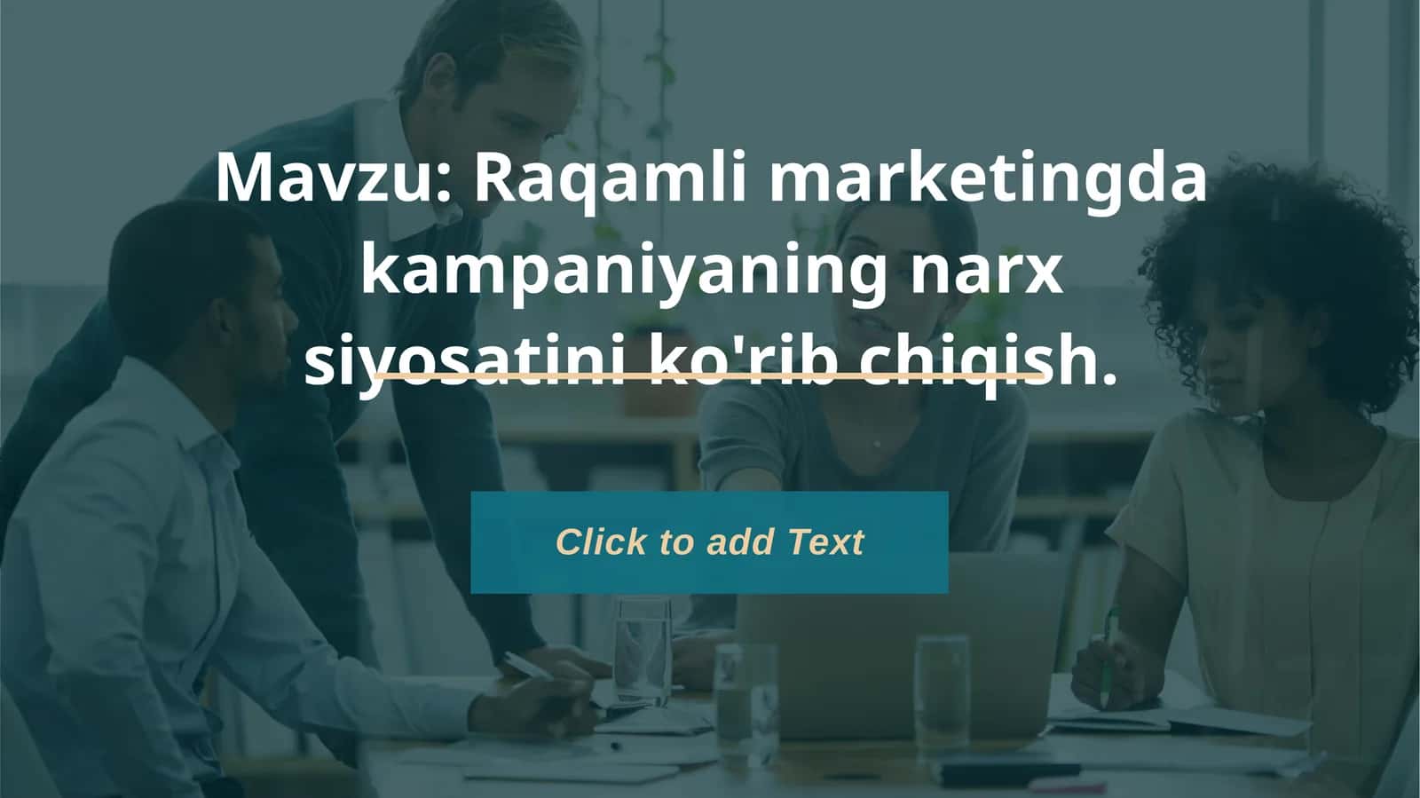 Raqamli marketing kampaniyasi narx siyosati 1