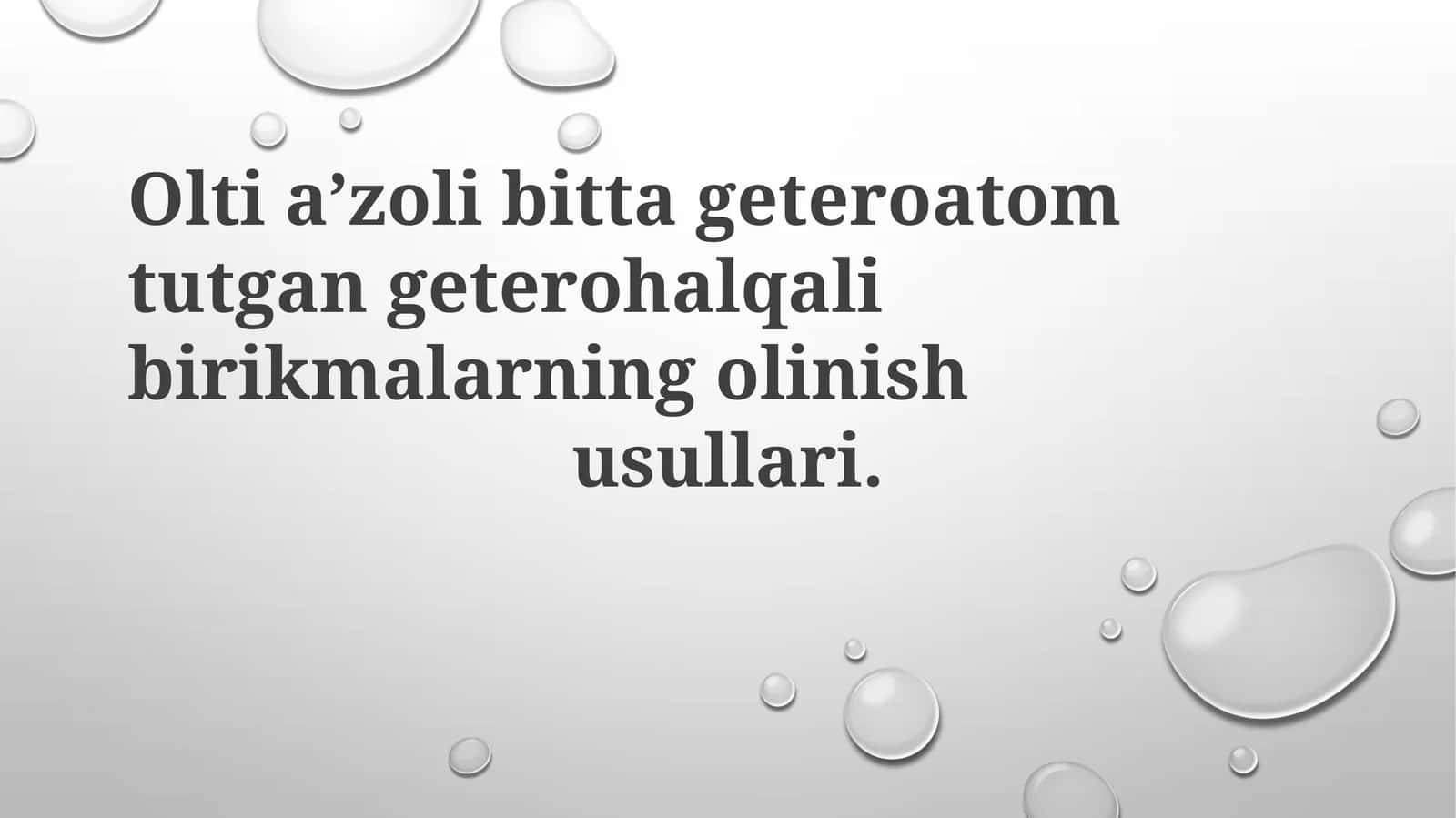Geterotsiklik birikmalar tarkibida ugleroddan tashqari kamida bitta azot, kislorod yoki oltingugurt kabi geteroatom saqlovchi siklik tizimlardir 1