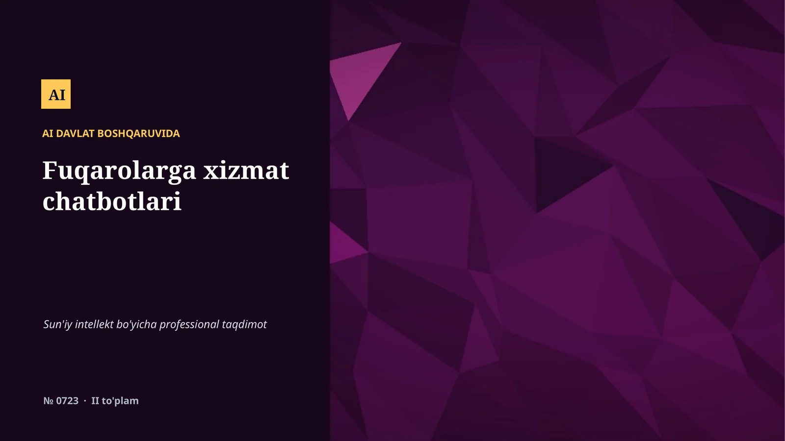AI DAVLAT BOSHQARUVIDA 1