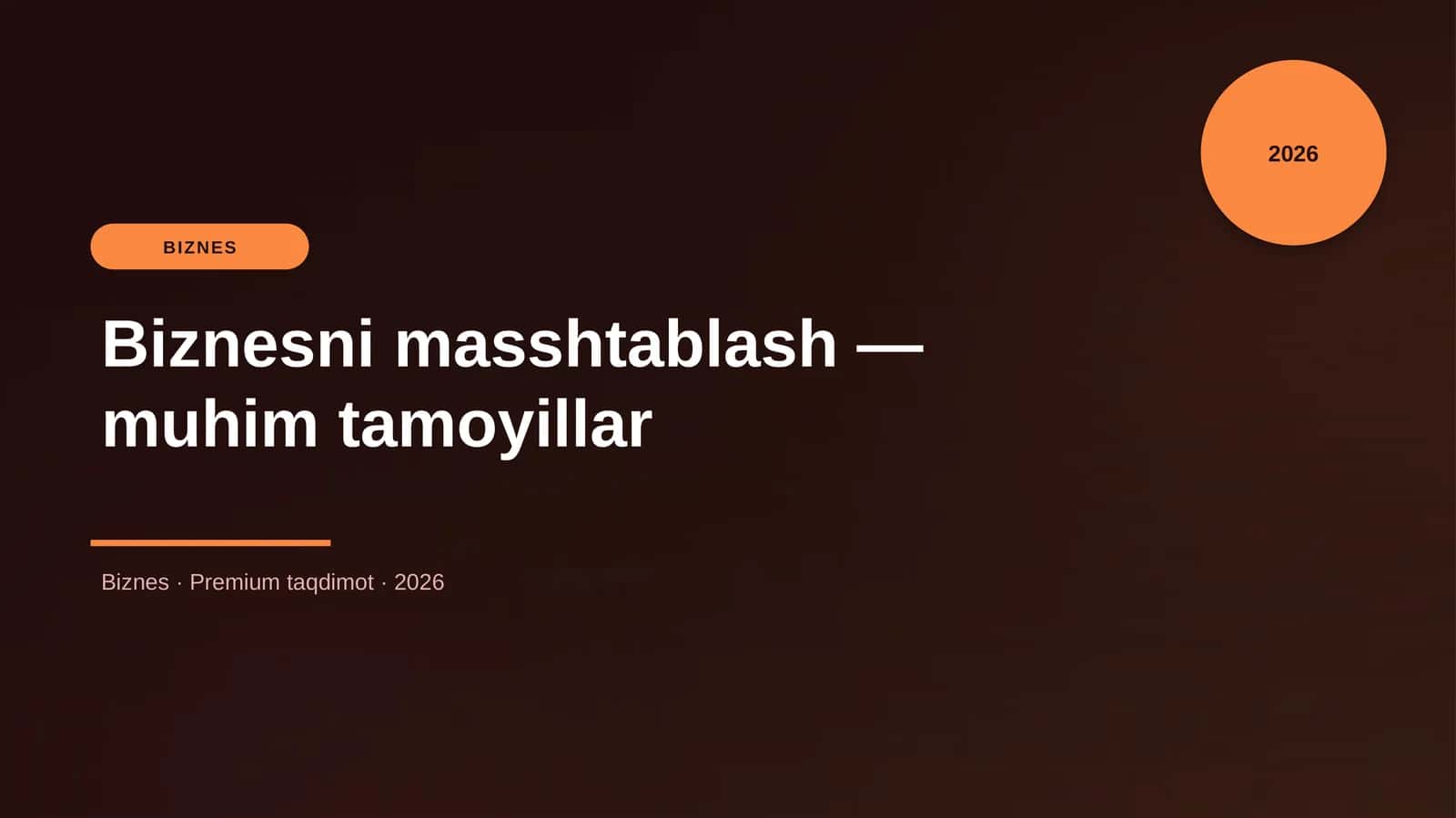 Biznesni masshtablash — muhim tamoyillar 1