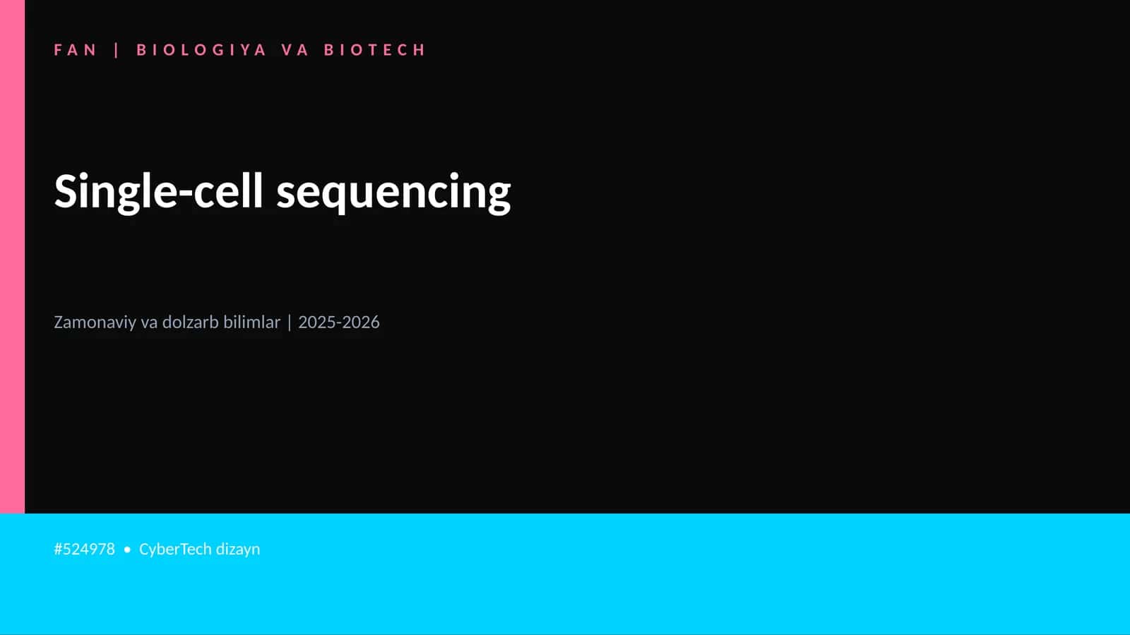 Single-cell sequencing 1