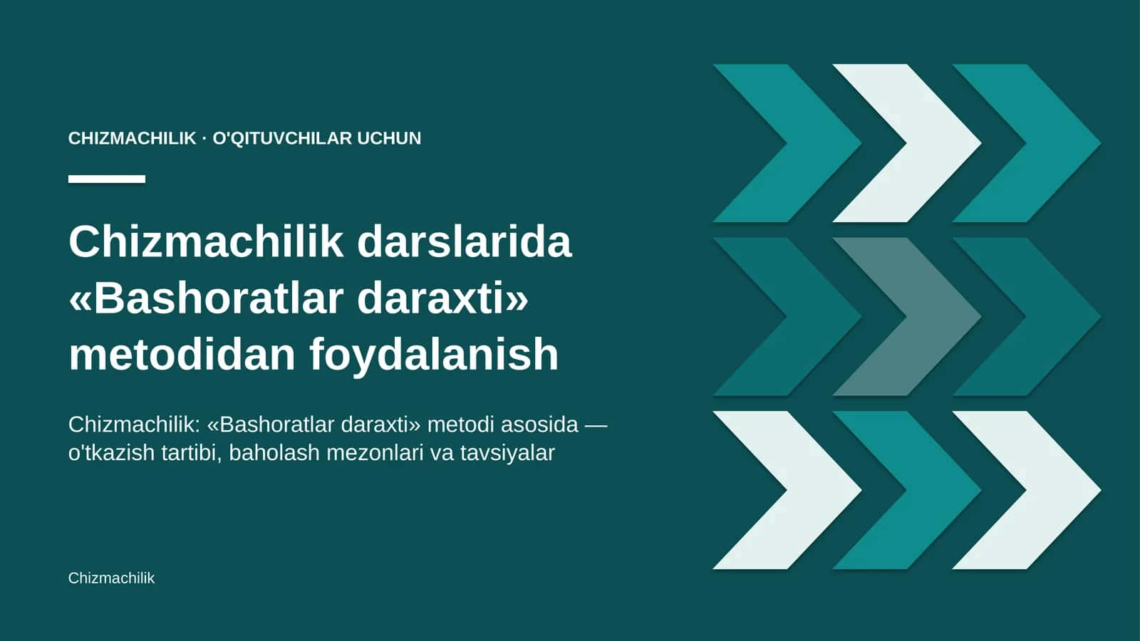 chizmachilik darslarida bashoratlar daraxti metodidan foydalanish 6289 1