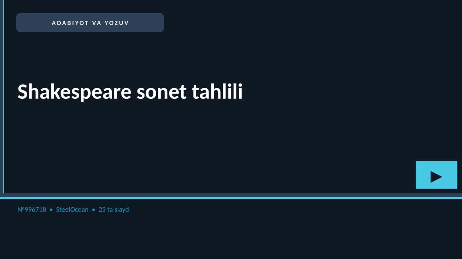 Shakespeare sonet tahlili 1