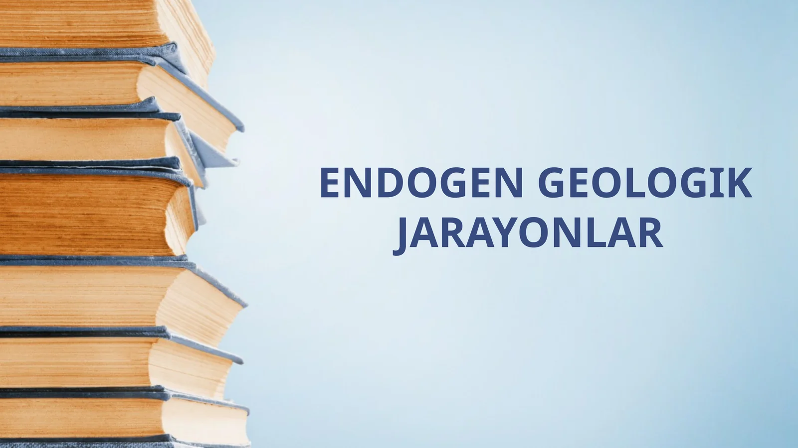 ENDOGEN GEOLOGIK JARAYONLAR 1