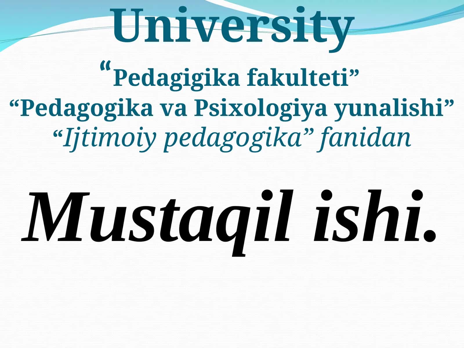 Ijtimoiy-pedagogik texnologiyalar 1