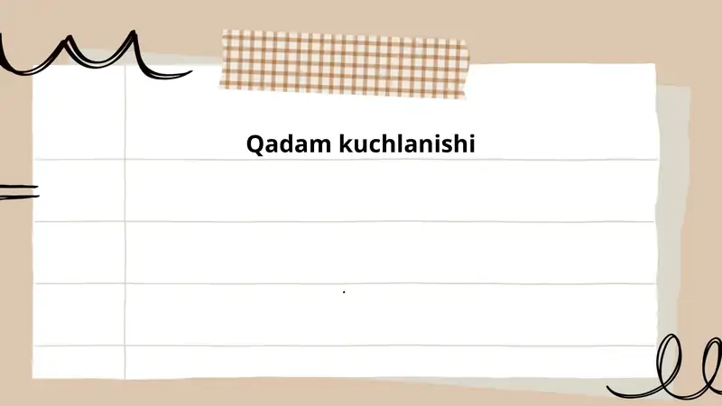 Qadam kuchlanishi 1