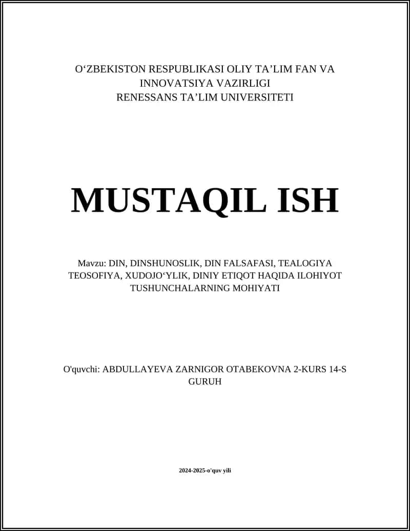 Ding asoslari va ularning vazifalari 1