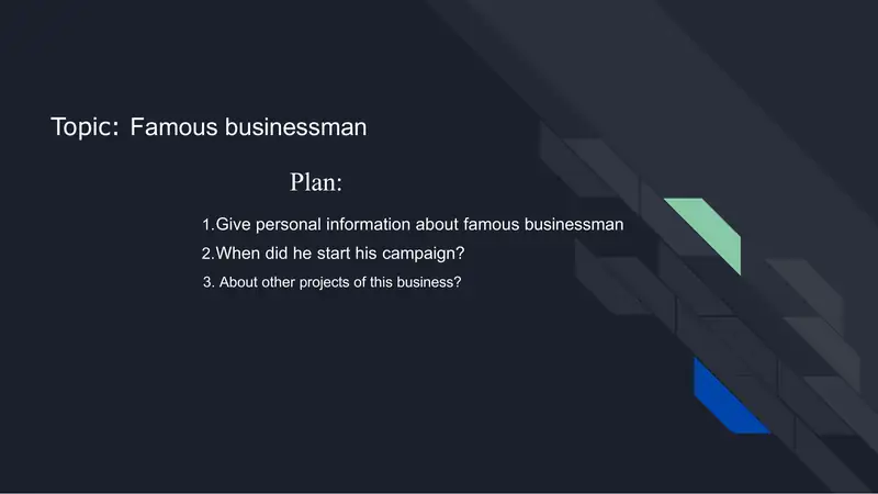 Famous businessman​ 1