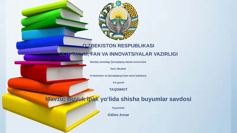 Buyuk ipak yoʻlida shisha buyumlar savdosi 1