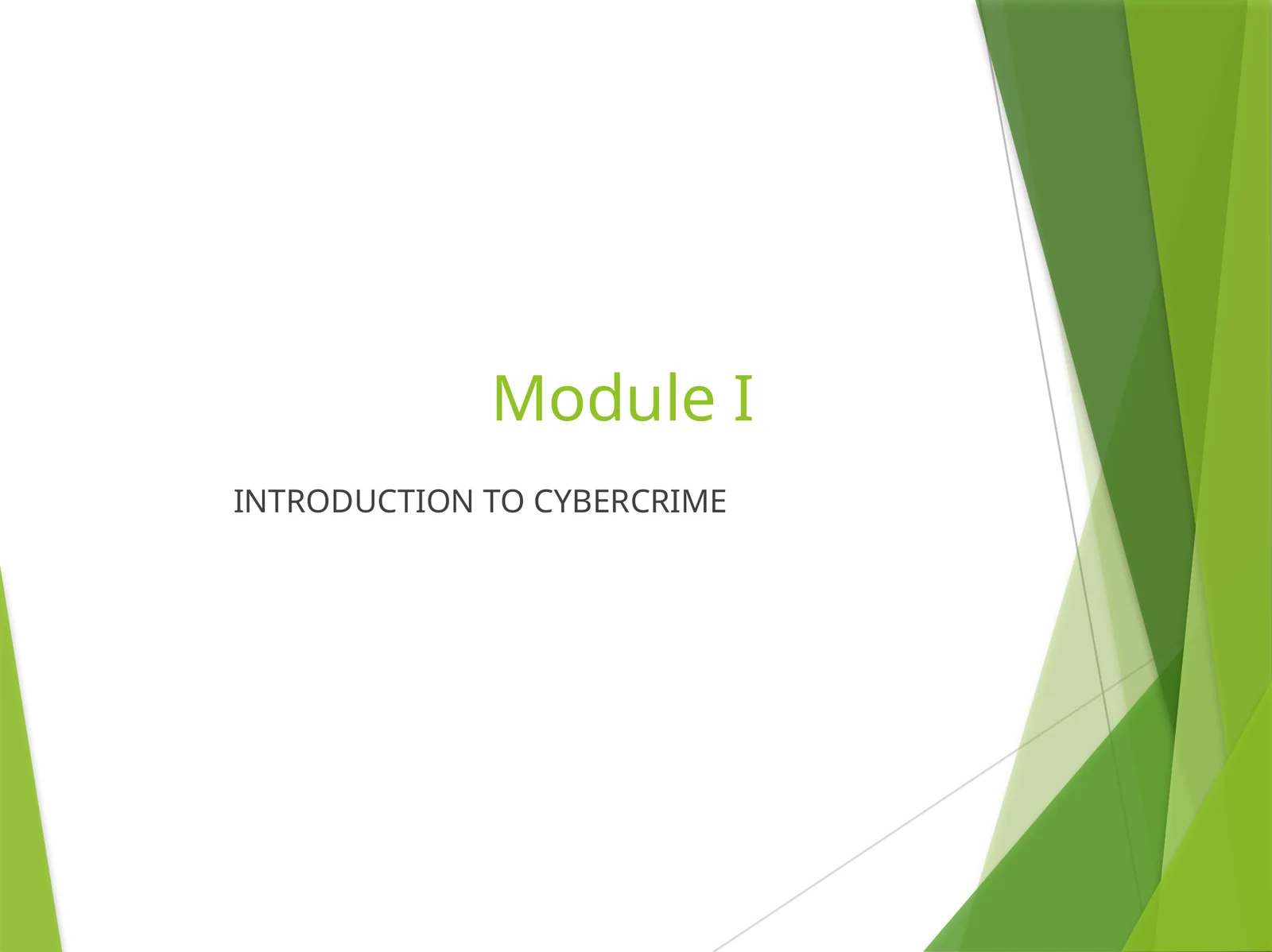 INTRODUCTION TO CYBERCRIME 1