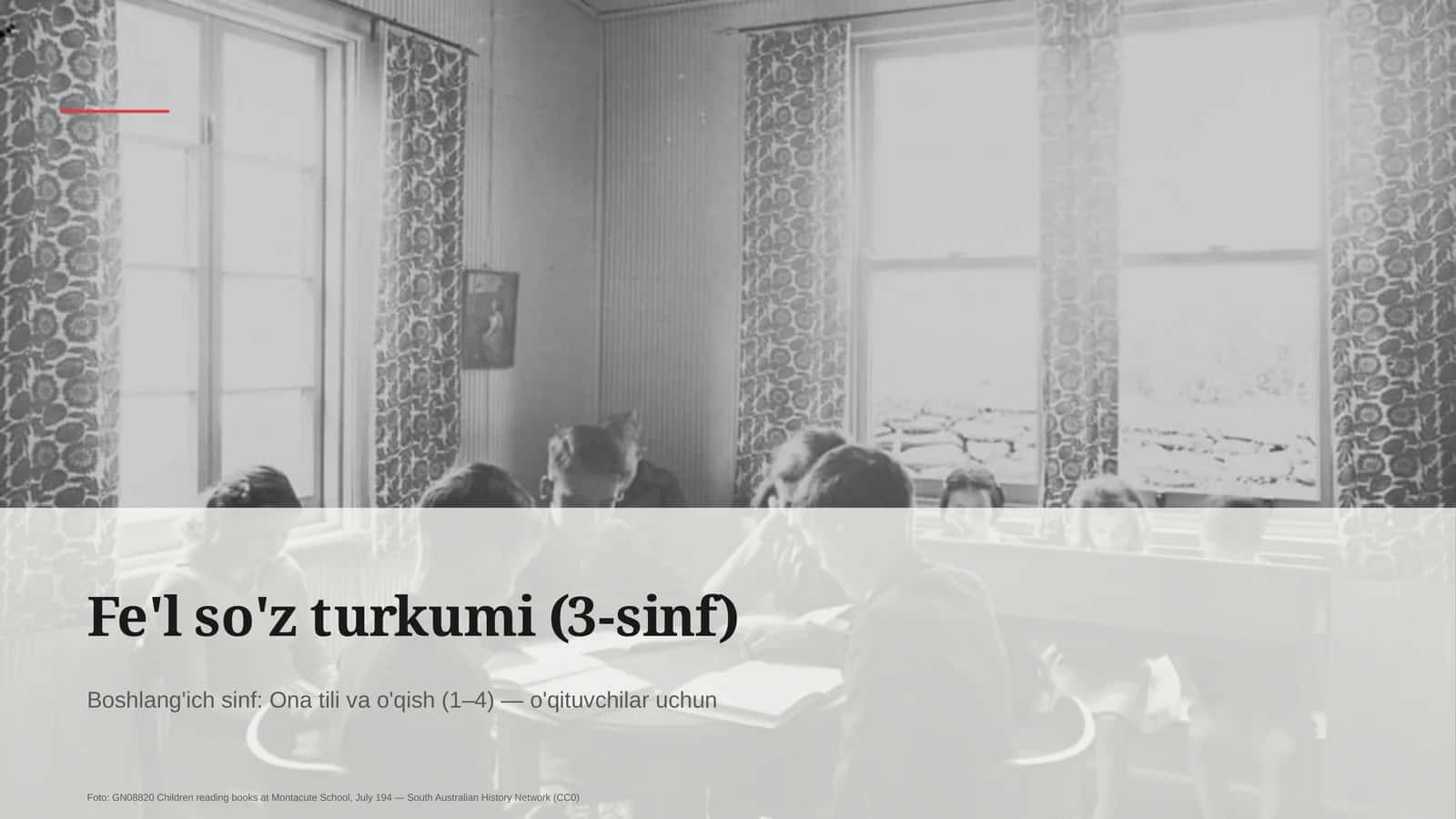 Fe'l so'z turkumi (3-sinf) 1