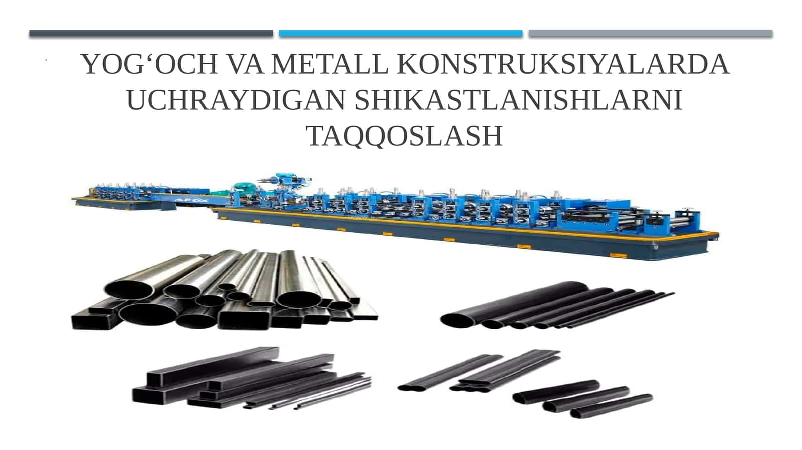 Yog‘och va metall konstruksiyalarda uchraydigan shikastlanishlarni taqqoslash 1