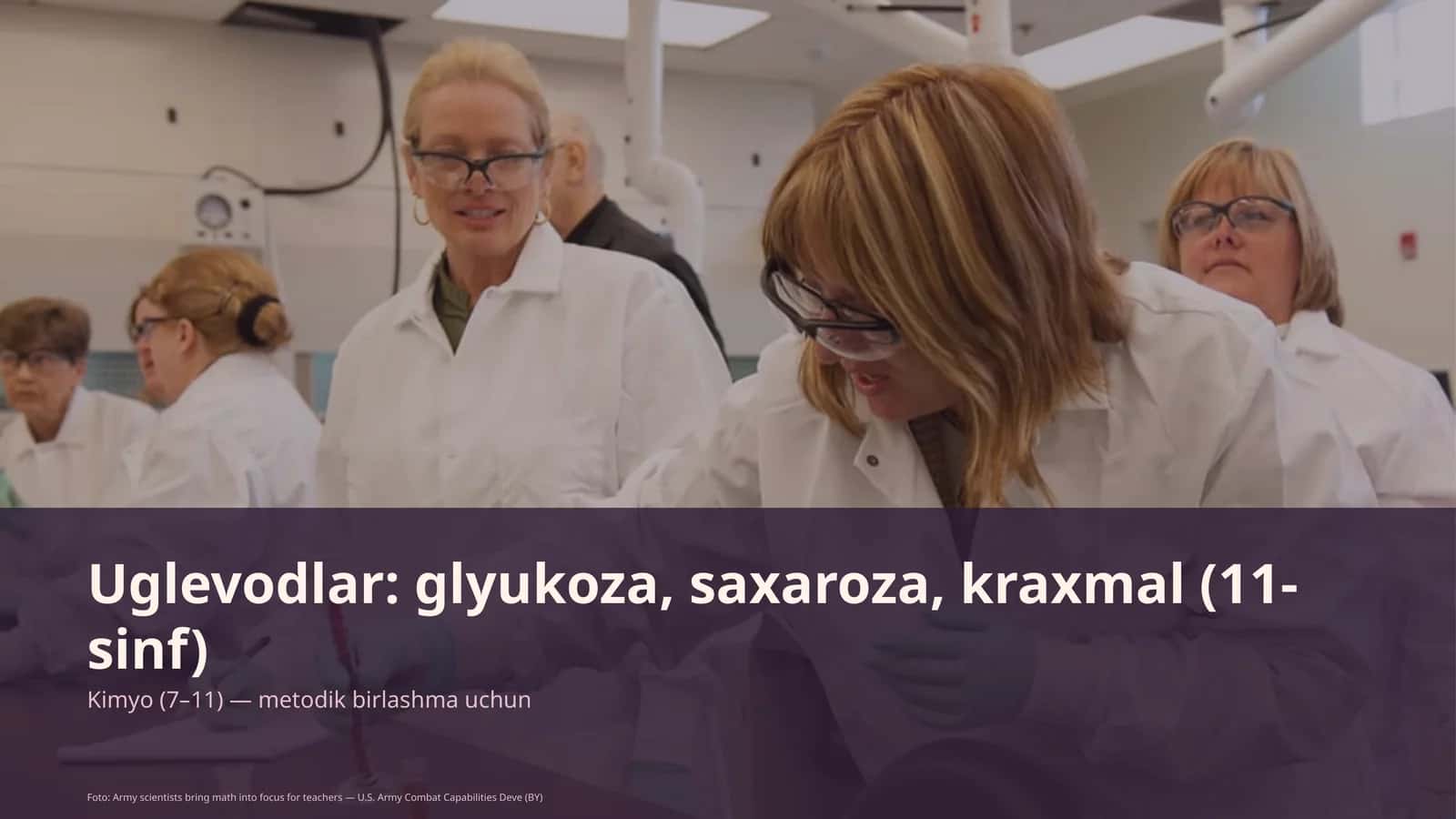 Uglevodlar: glyukoza, saxaroza, kraxmal (11-sinf) 1