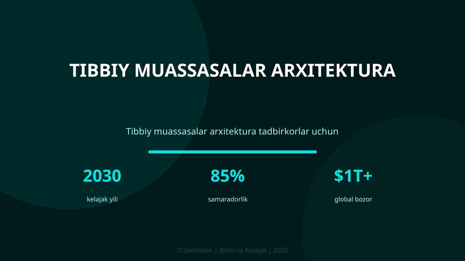 Tibbiy muassasalar arxitektura 1