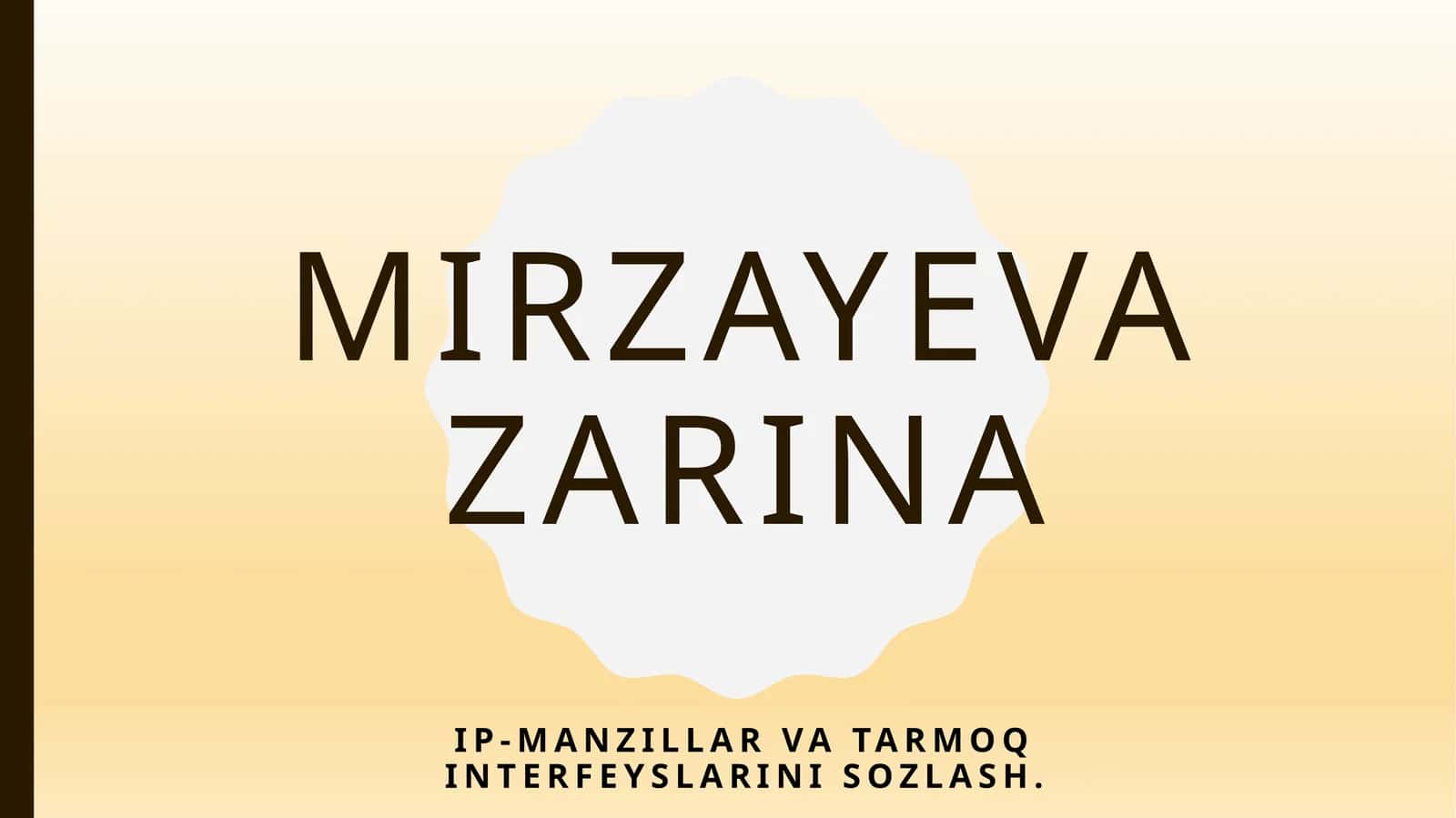 IP-manzillar 1