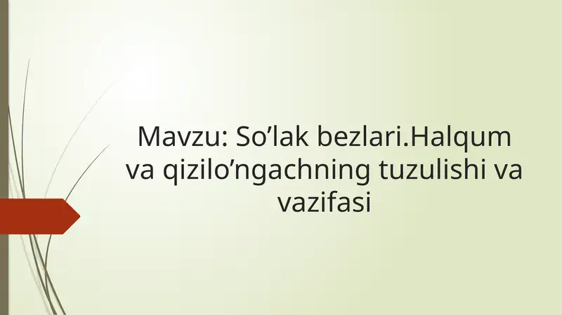 So’lak bezlari 1