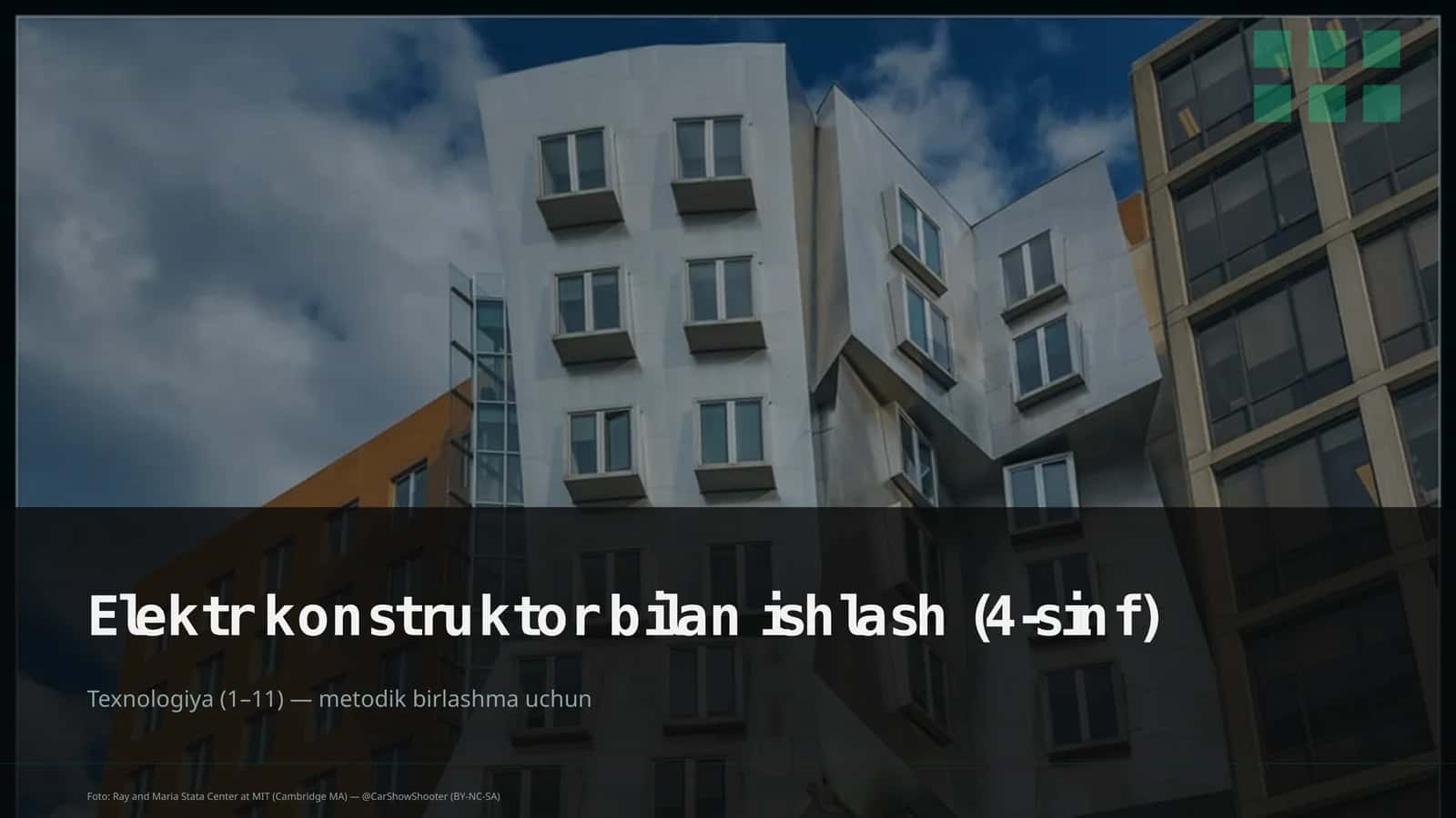 Elektr konstruktor bilan ishlash (4-sinf) 1