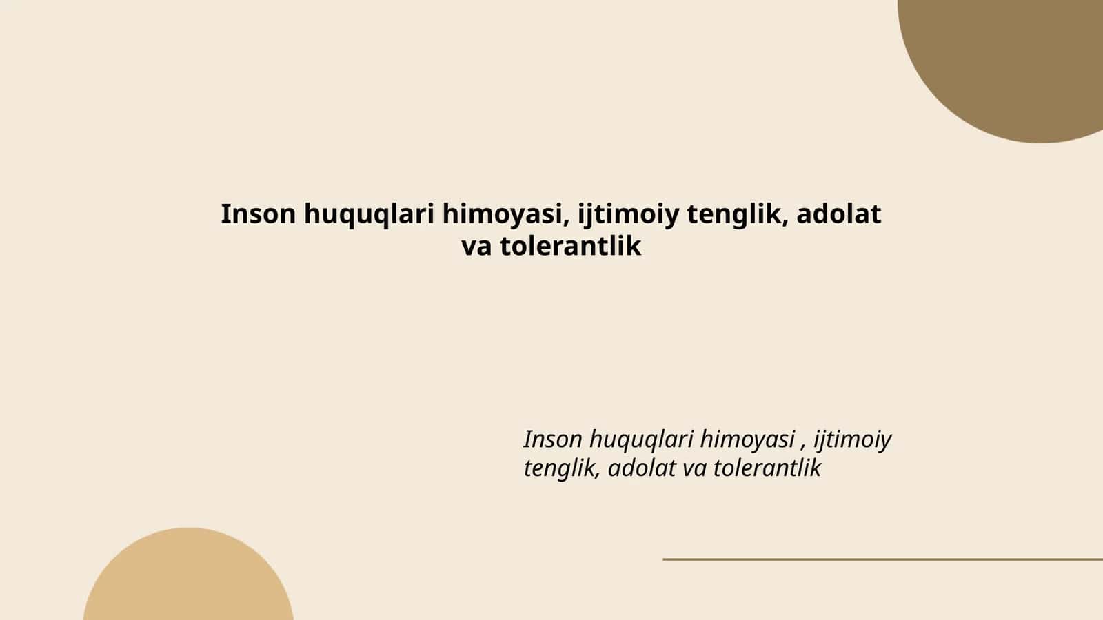 Inson huquqlari himoyasi 1