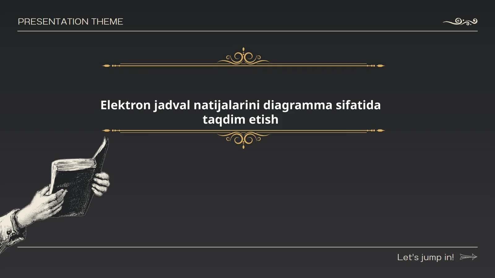 Elektron jadval natijalarini diagramma sifatida taqdim etish 1