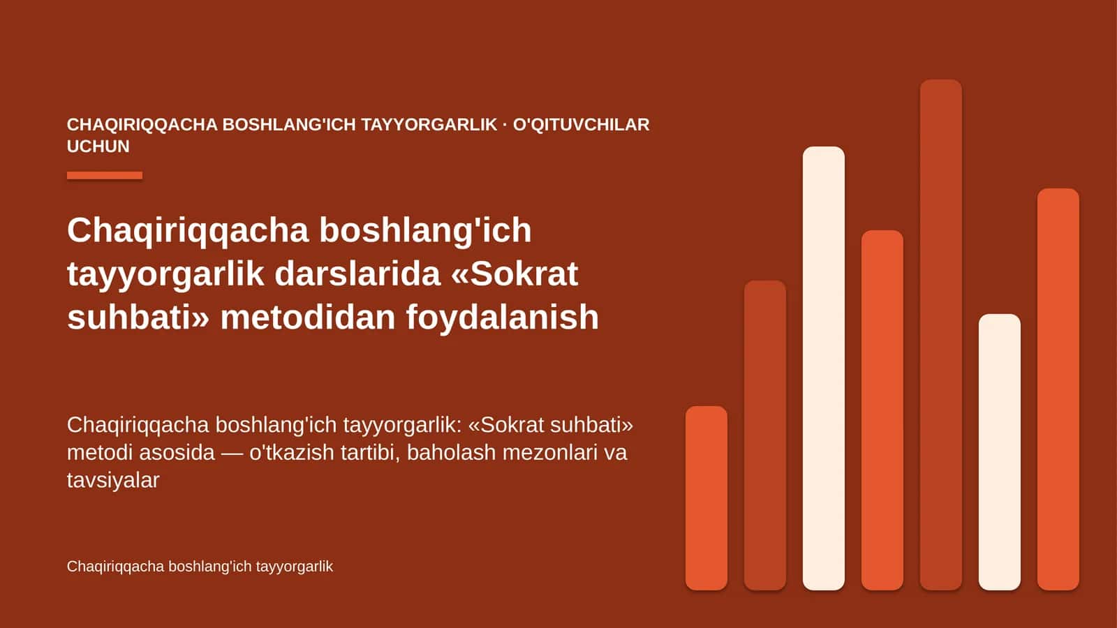 chaqiriqqacha boshlang'ich tayyorgarlik darslarida sokrat suhbati metodidan foydalanish 3703 1