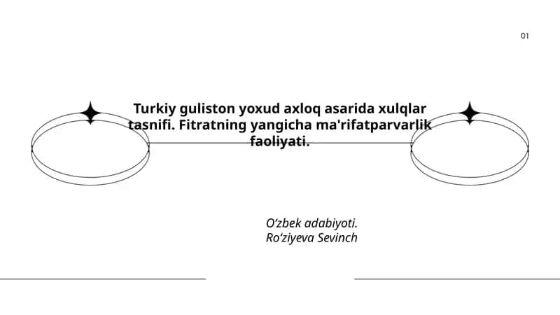 Turkiy guliston yoxud axloq asarida xulqlar tasnifi 1