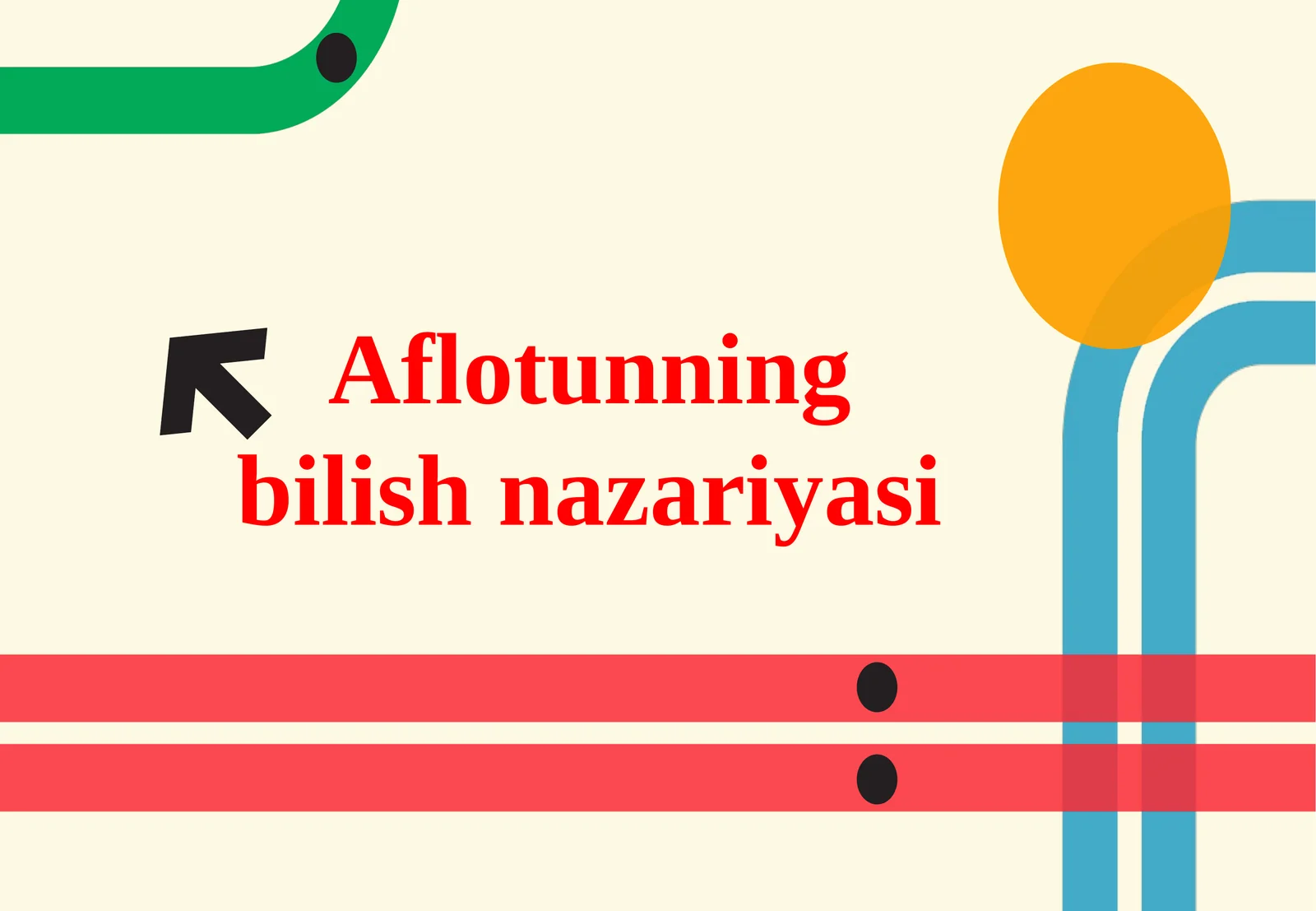 Aflotunning bilish nazariyasi 1