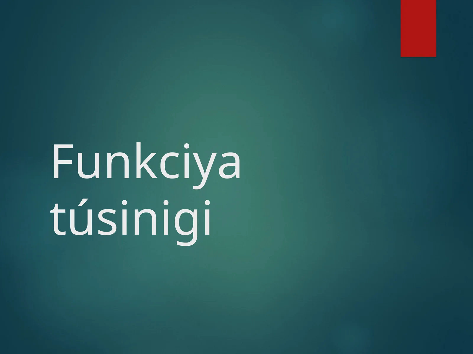 Teskari funksiya 1