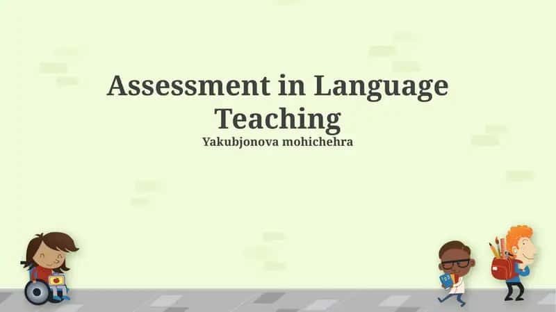 Assessment in Language Teaching 1
