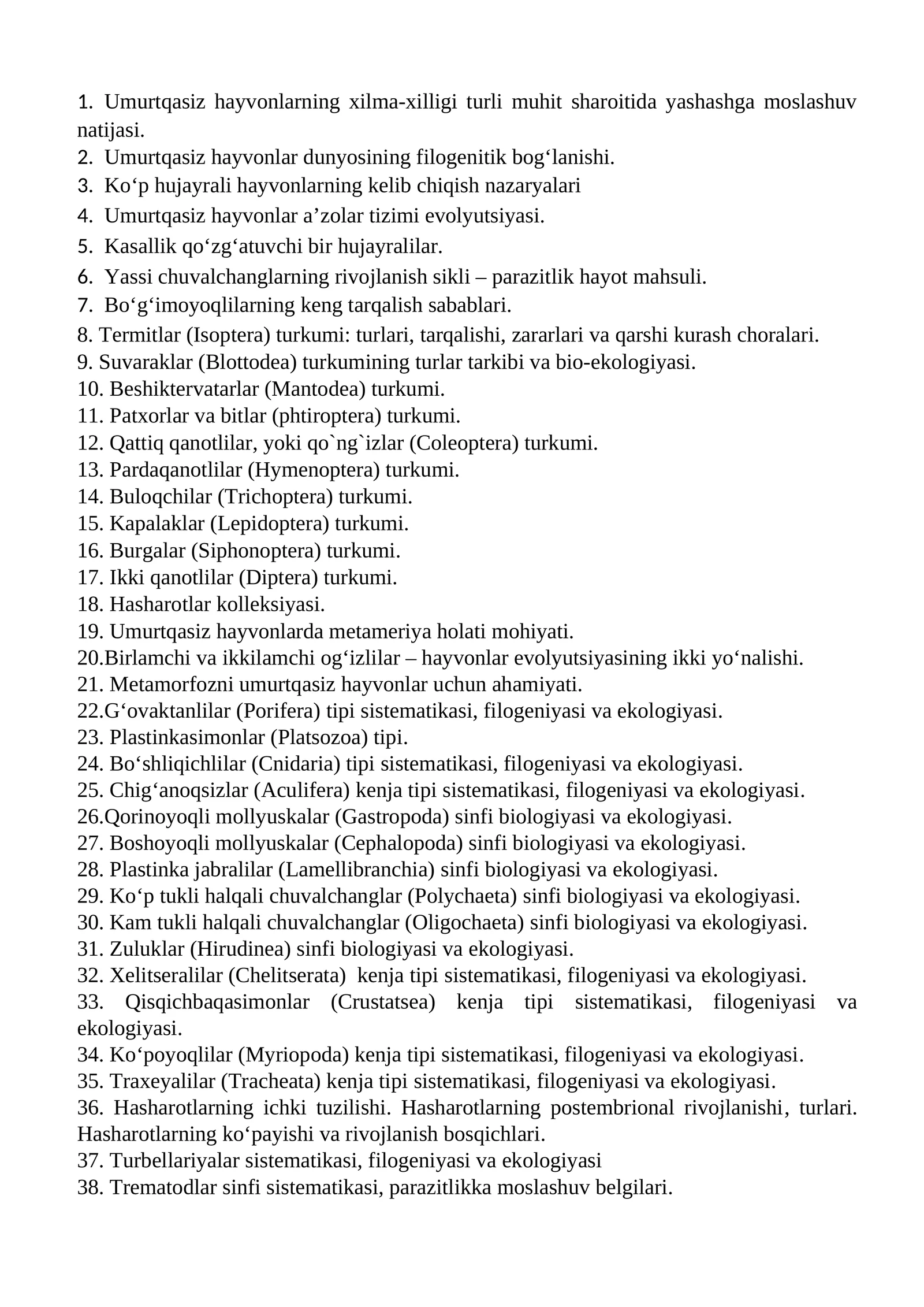 Termitlar (Isoptera) turkumi: turlari, tarqalishi, zararlari va qarshi kurash choralari 1