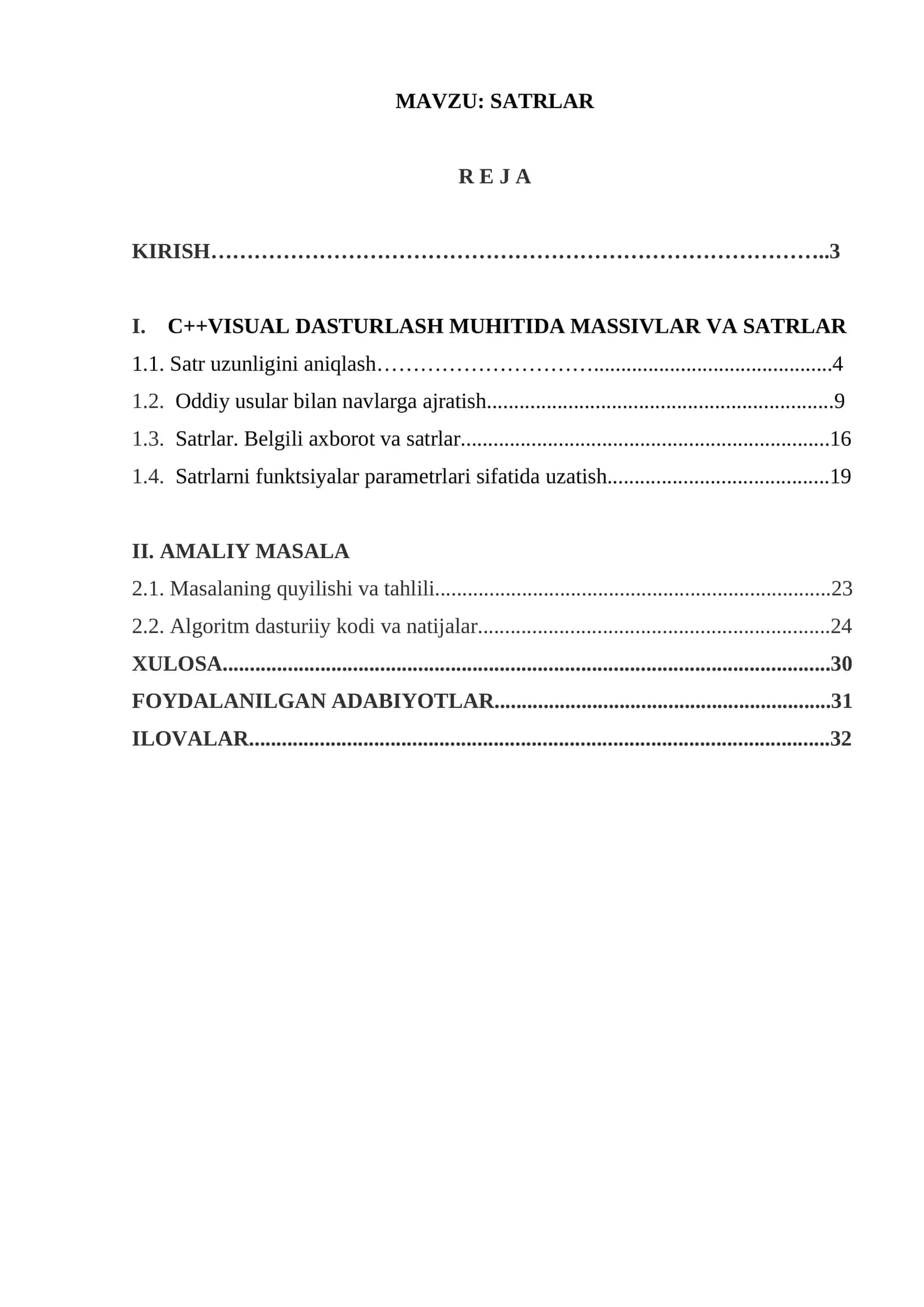 SATRLAR 1