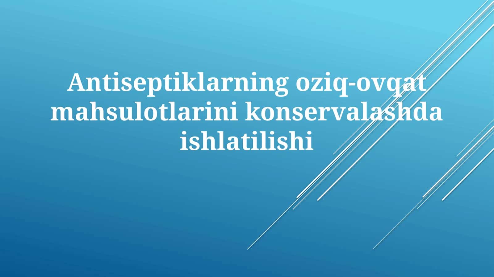 Antiseptiklar 1