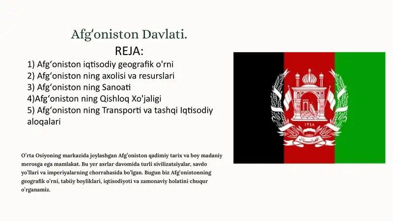 Afgʻoniston Davlati 1