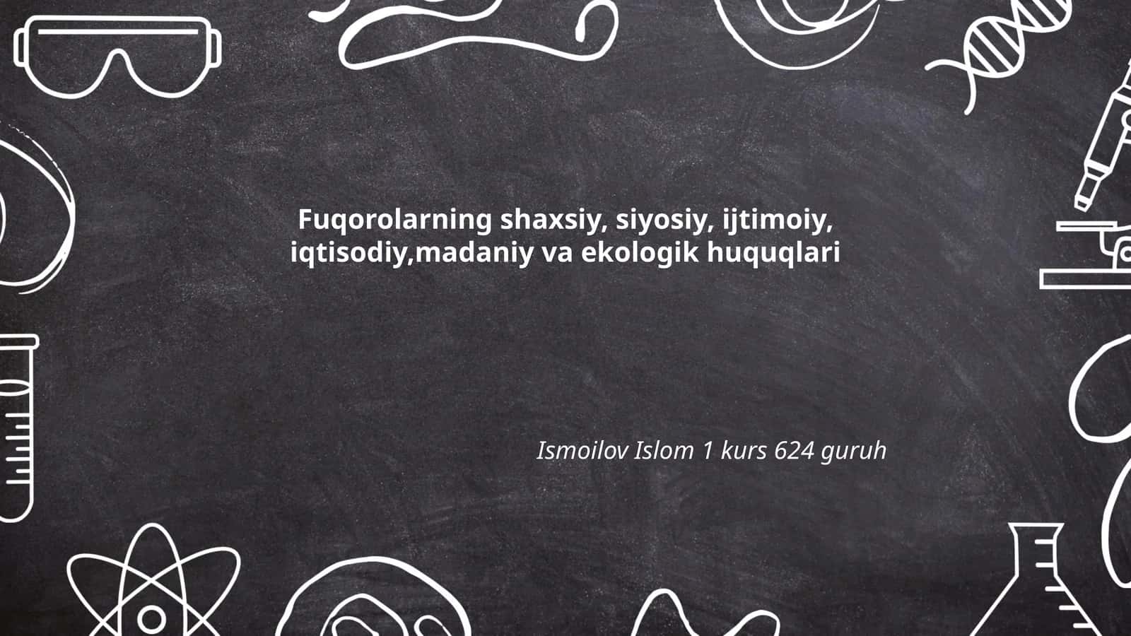 Fuqorolarning shaxsiy erkinliklari 1