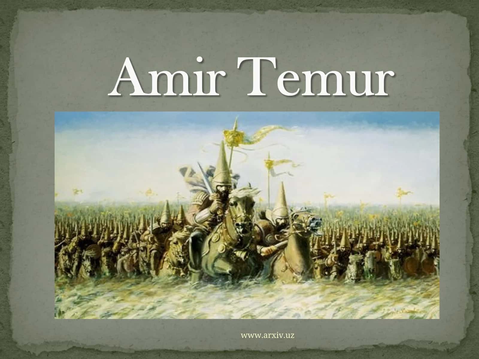 Amir Temurning ilk harbiy faoliyati 1