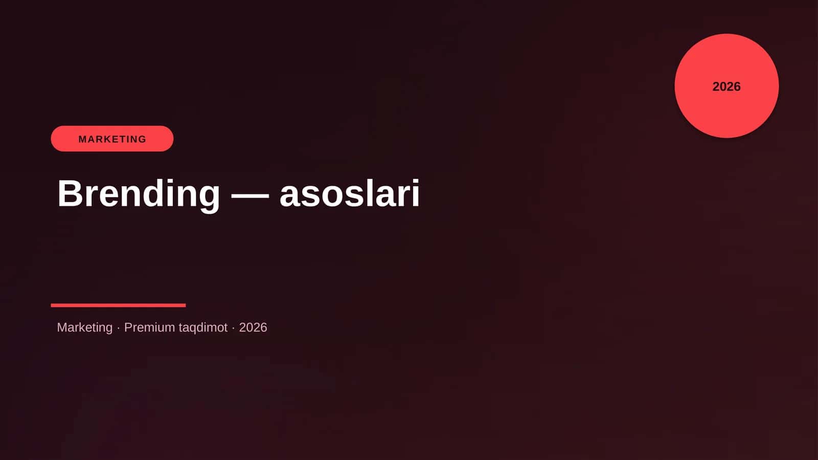 Brending — asoslari 1