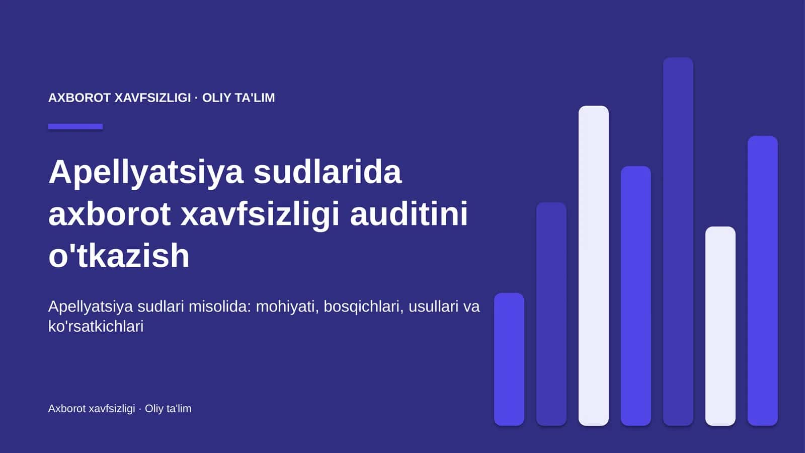 apellyatsiya sudlarida axborot xavfsizligi auditini o'tkazish 7239 1