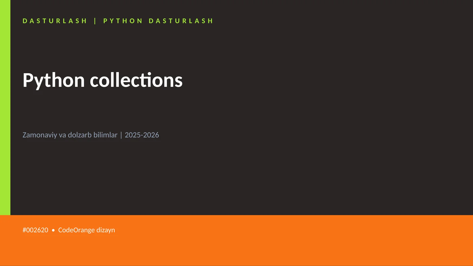 Python collections 1
