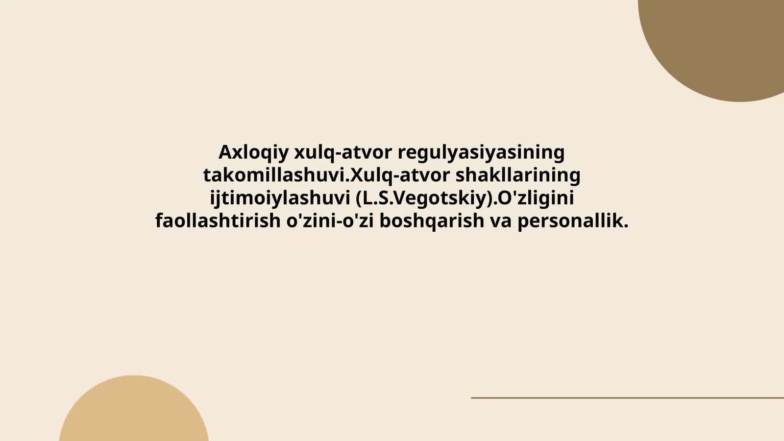 Axloqiy xulq-atvor regulyasiyasining takomillashuvi 1