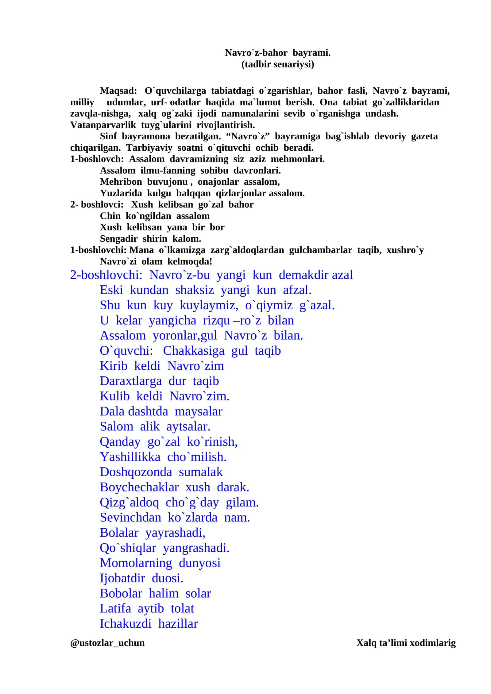 Navro`z-bahor bayrami 1