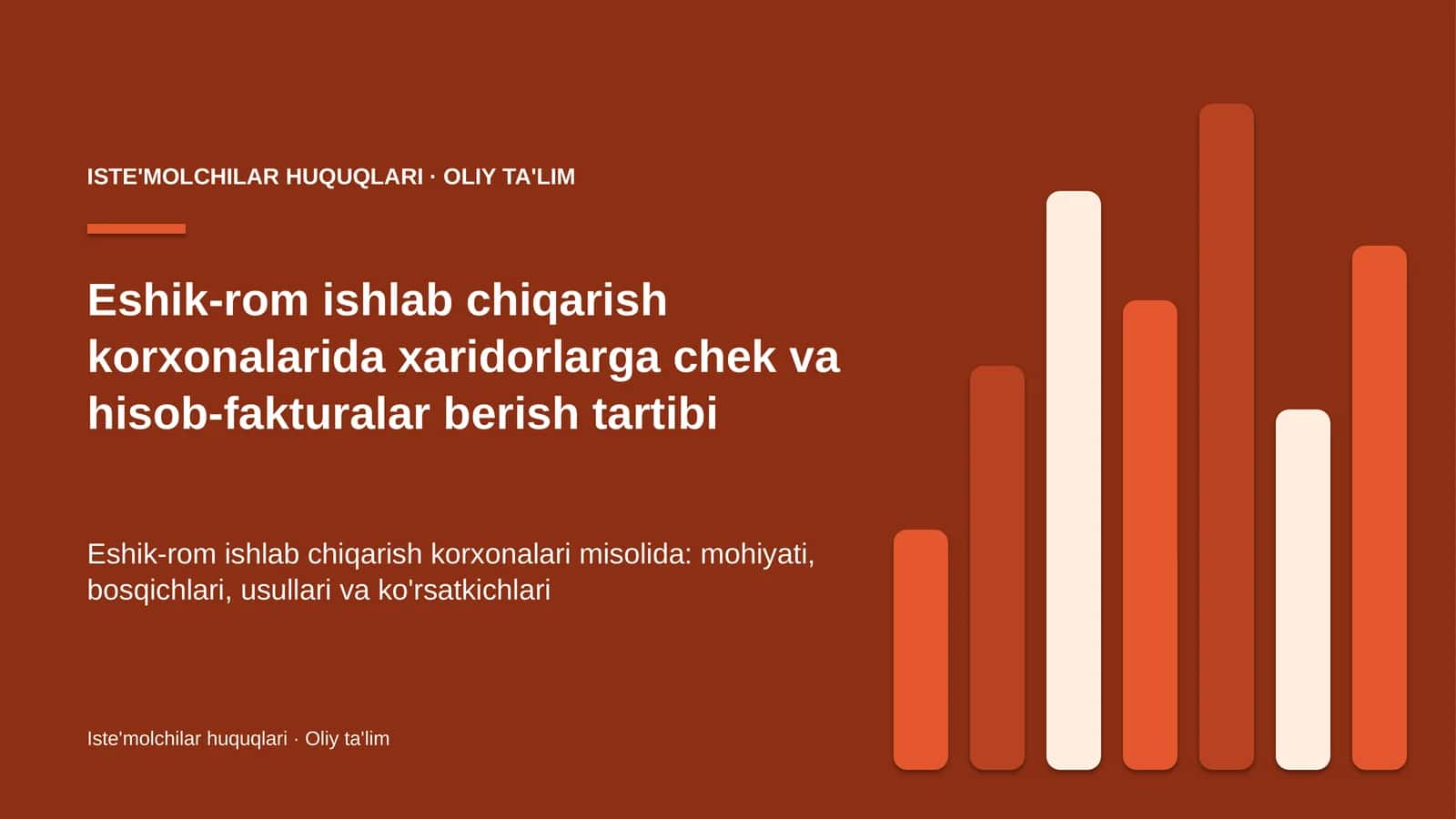 eshik rom ishlab chiqarish korxonalarida xaridorlarga chek va hisob fakturalar berish tartibi 4340 1