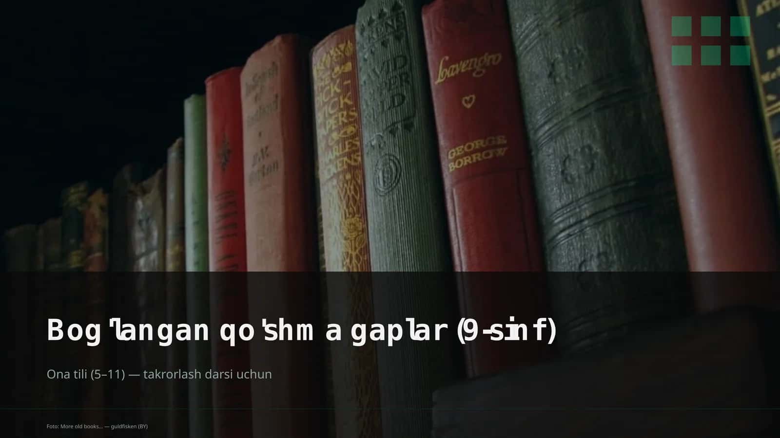 Bog'langan qo'shma gaplar (9-sinf) 1