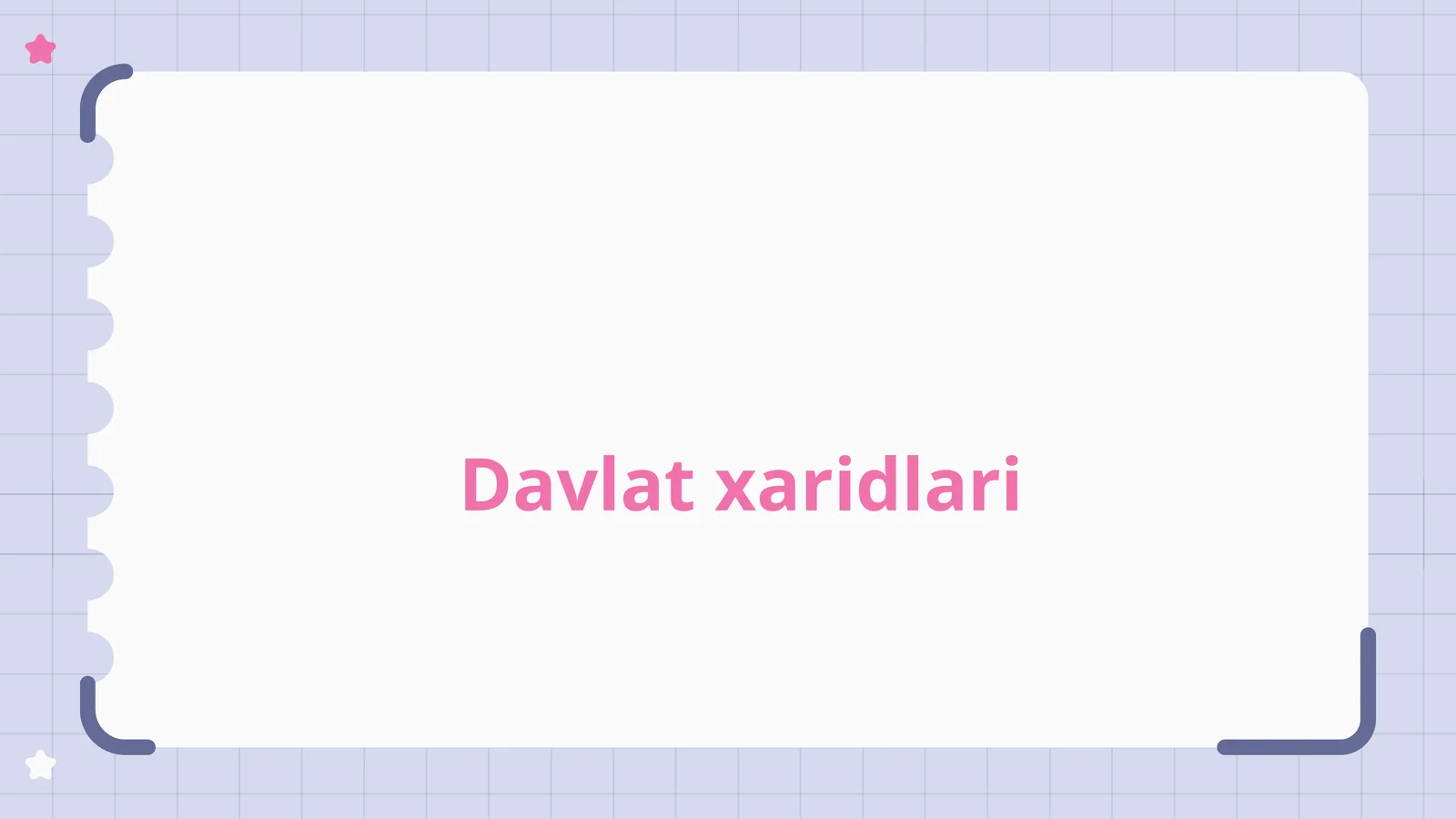 Davlat xaridlari 1