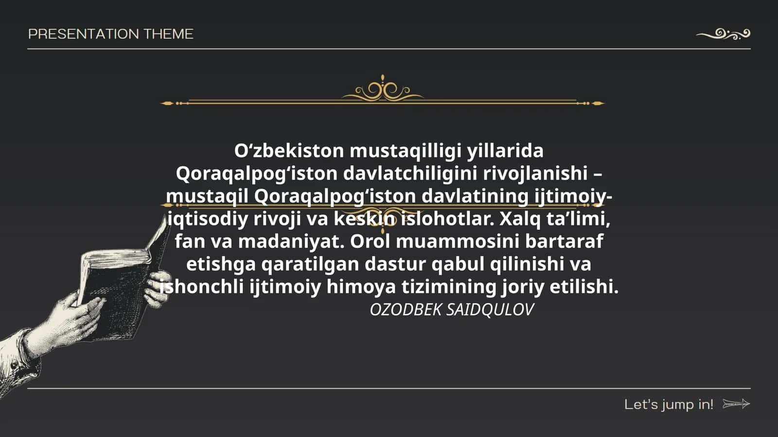 O‘zbekiston mustaqilligi yillarida Qoraqalpog‘iston davlatchiligini rivojlanishi 1