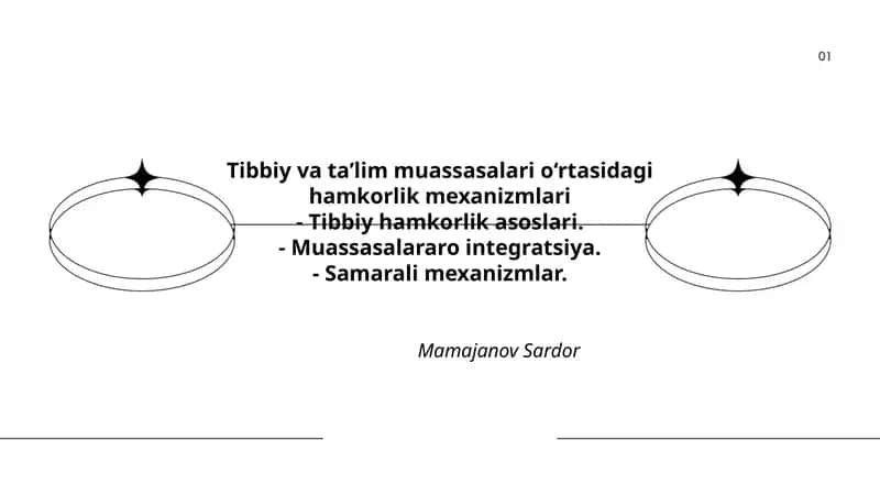 Tibbiy va ta’lim muassasalari o‘rtasidagi hamkorlik mexanizmlari 1