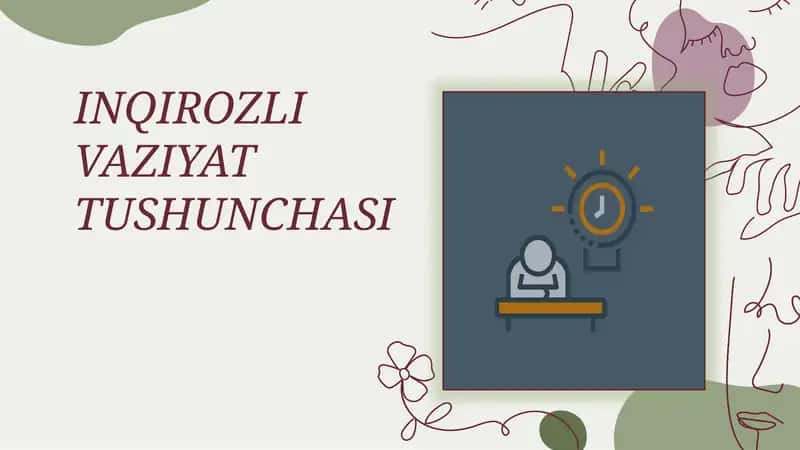 INQIROZLI VAZIYAT TUSHUNCHASI 1