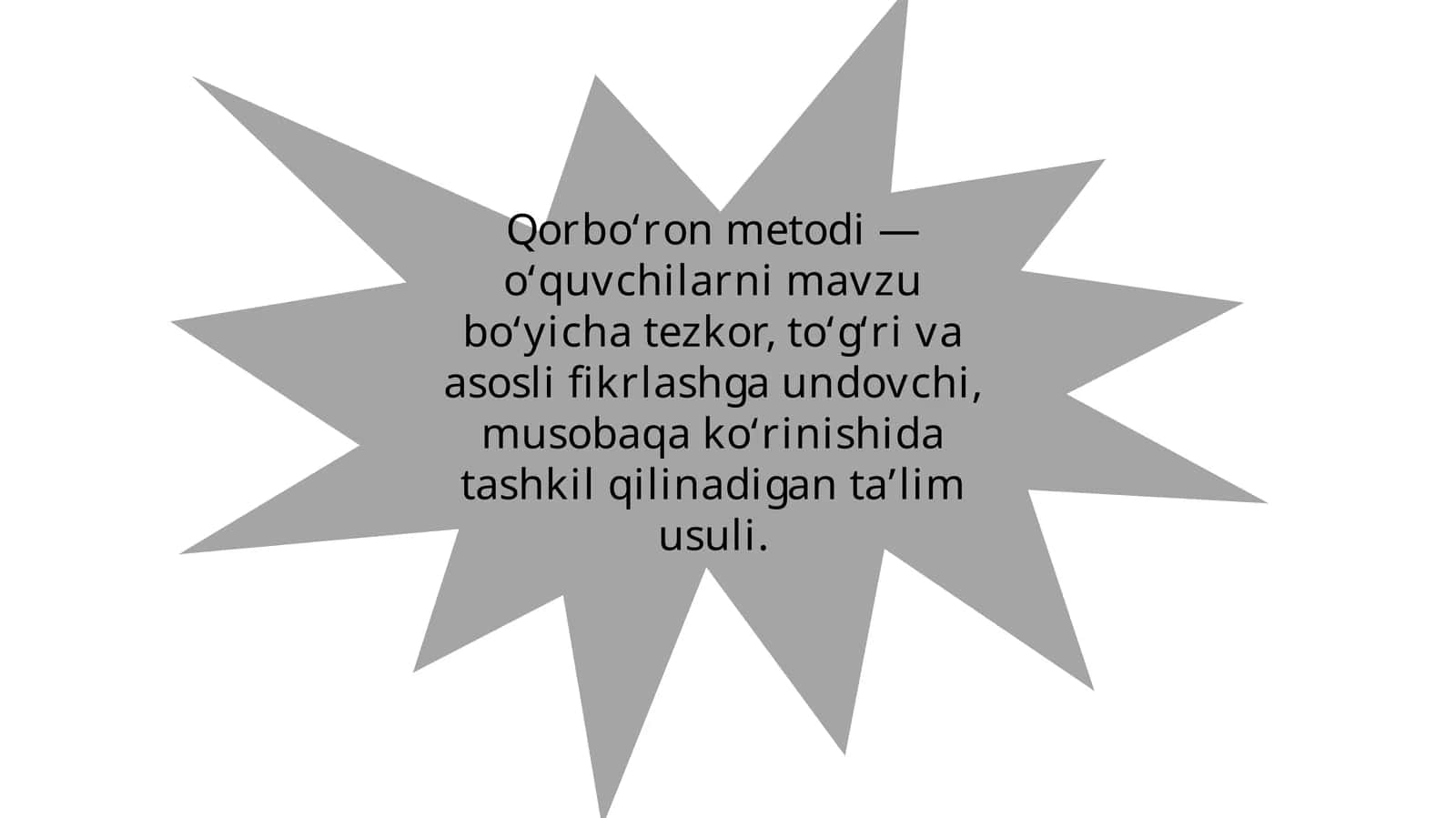 “Qorbo`ron” metodi.pptx 1