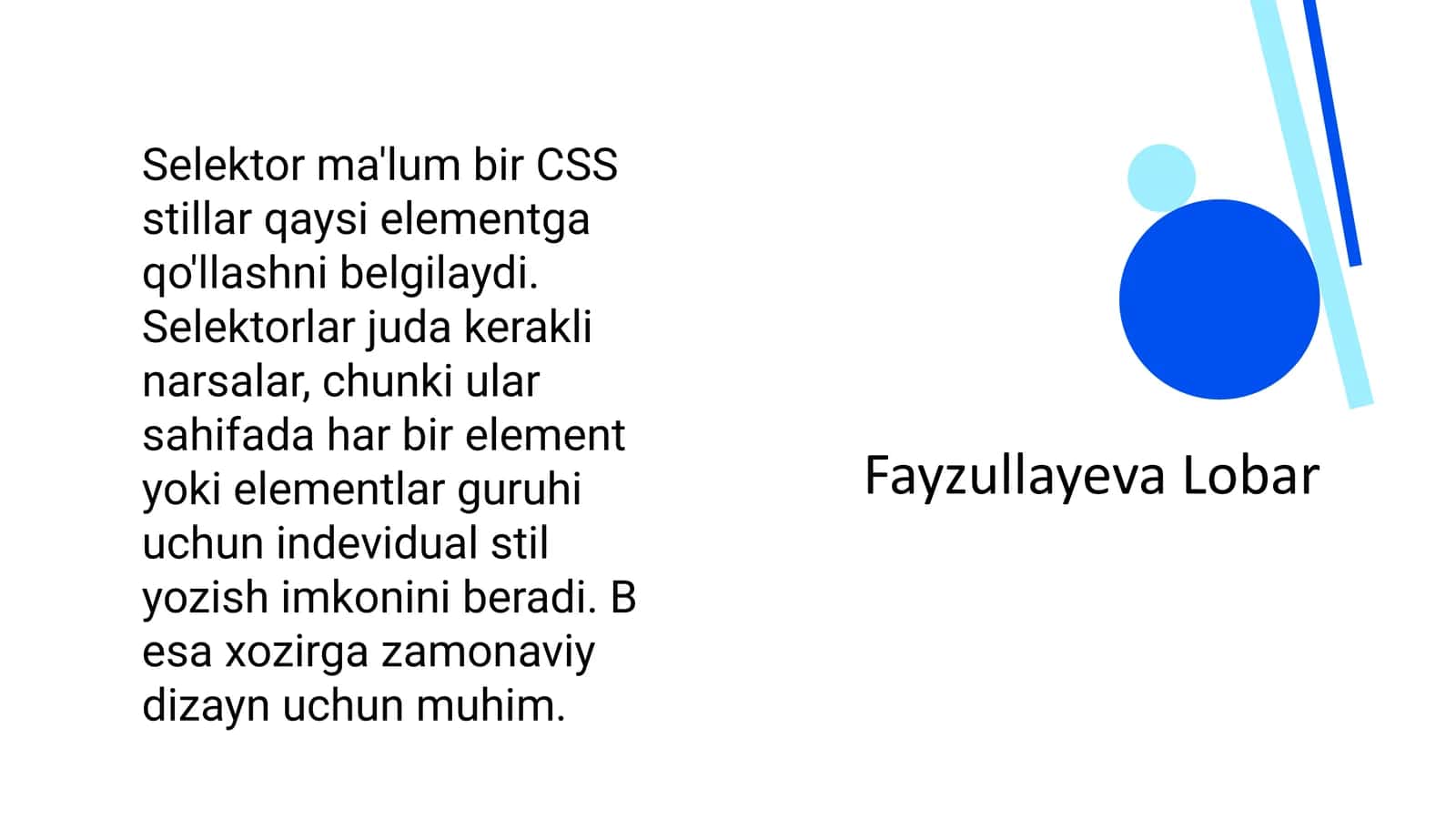 CSS selektorlari 1