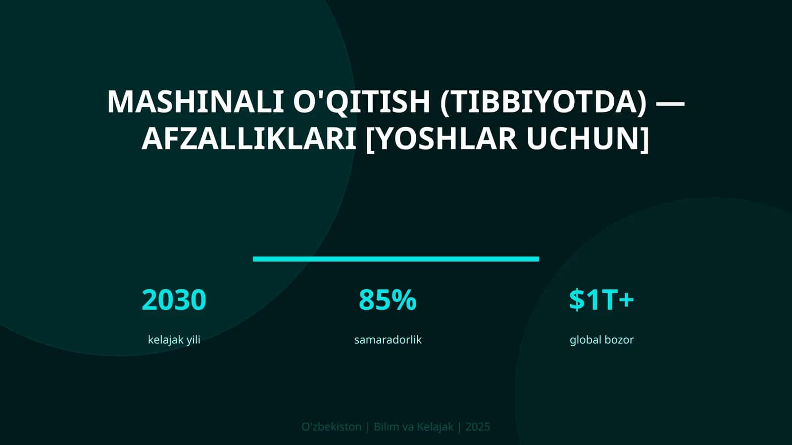 Mashinali o'qitish (tibbiyotda) — afzalliklari [yoshlar uchun] 1