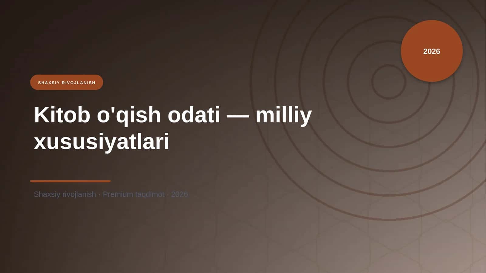 Kitob o'qish odati — milliy xususiyatlari 1